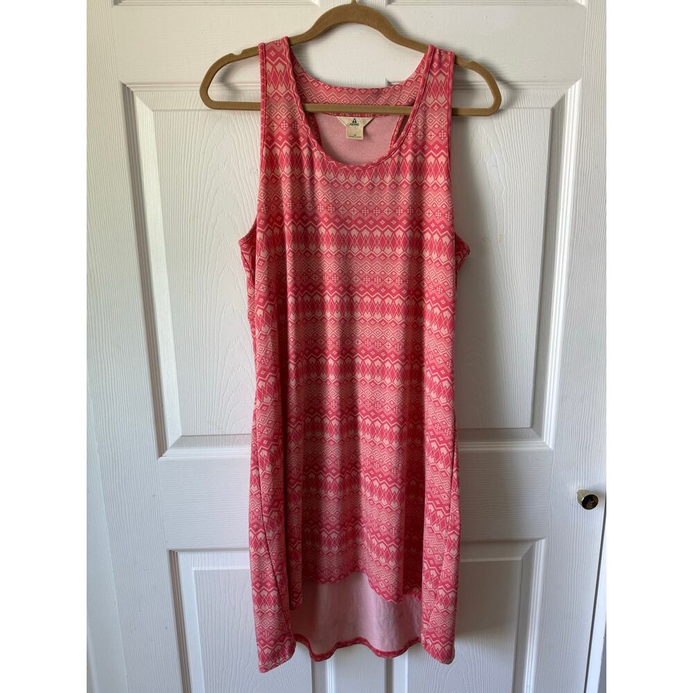 Ascend Pink Athleisure Racerback Tank Dress High Low Hem Womens Size‎ M Outdoors